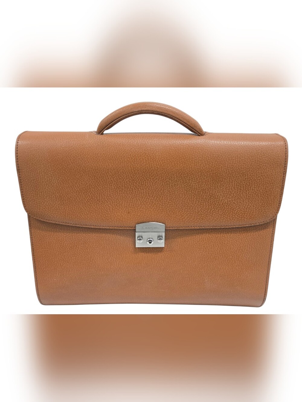 Lancel Made In ITALY Leather  Briefcase Excellent